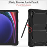 Techsuit - Rugged TabShell + Screen Protector - Samsung Galaxy Tab S9 / S9 FE / S10 FE - Black – Image 2