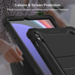 Techsuit - Rugged TabShell + Screen Protector - Samsung Galaxy Tab S9 / S9 FE / S10 FE - Black – Image 5