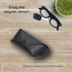 Techsuit - Glasses Case (ETPU1) - Eco Leather, 167 x 70 x 40mm - Black – Image 5