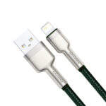 Baseus - Data Cable Cafule Series Metal (CALJK-B06) - USB to Lightning 2.4A, 2m - Green – Image 3