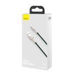 Baseus - Data Cable Cafule Series Metal (CALJK-B06) - USB to Lightning 2.4A, 2m - Green – Image 7