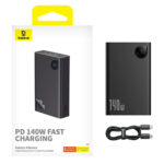 Baseus - Power Bank Adaman (P10021508113-00) - USB, 2x Type-C, 24000mAh, 140W, for iPhone 13, 14,15, MacBook and Dell - Black – Image 4