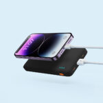 Baseus - Power Bank Airpow (PPQD090001) - USB, Type-C, Micro-USB, 20W, 10000mAh, with Cable Type-C - Black – Image 6