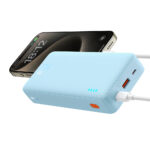 Baseus - Power Bank Airpow (P10022804313-00) - USB, Type-C, Micro-USB, 20W, 20000mAh - Galaxy Blue – Image 2