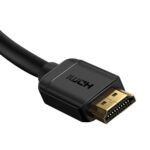 Baseus - Video Cable (WKGQ030001) - HDMI to HDMI, High Definition, 4K@60Hz, 0.5m - Black – Image 3