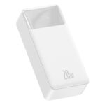 Baseus - Power Bank Bipow (PPBD050402) - 2x USB, USB-C, Micro-USB, 30000mAh, 20W with Cable Micro-USB, 0.25m - White