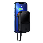 Baseus - Power Bank Qpow Pro (PPQD020001) - 2x Lightning, Type-C, USB, 20W, 10000mAh, Cable Type-C, 3A - Black – Image 5
