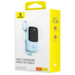Baseus - Power Bank Qpow Pro+ (P10067103313-00) - Lightning, 2x Type-C, USB, 22.5W, 20000mAh, Cable Type-C - Blue – Image 7