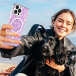 Techsuit - Sparkly Glitter MagSafe - iPhone 14 Plus / iPhone 15 Plus - Pink – Image 6