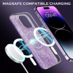 Techsuit - Sparkly Glitter MagSafe - iPhone 14 Plus / iPhone 15 Plus - Pink – Image 3