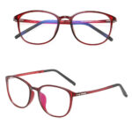 Techsuit - Anti-Blue Light Glasses Reflex PC (F2822) - Round - Wine Red – Image 3