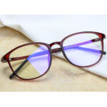 Techsuit - Anti-Blue Light Glasses Reflex PC (F2822) - Round - Wine Red – Image 5