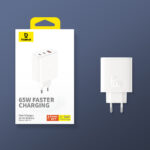 Baseus - Wall Charger Cube Pro (P10152301213-00) - Fast Charger, 2x Type-C, USB, 65W - White – Image 7