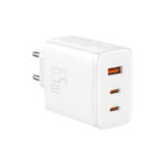 Baseus - Wall Charger Cube Pro (P10152301213-00) - Fast Charger, 2x Type-C, USB, 65W - White