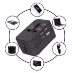 Techsuit - Travel Adapter (HHT202) - 2 x USB, EU, UK, AUS, US - Black – Image 7