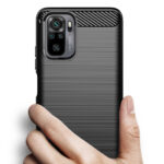 Techsuit - Carbon Silicone - Xiaomi Redmi Note 10 4G / Note 10S / Poco M5s - Black – Image 2