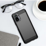 Techsuit - Carbon Silicone - Xiaomi Redmi Note 10 4G / Note 10S / Poco M5s - Black – Image 4