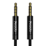 Yesido - Audio Cable (YAU14) - Jack 3.5mm to Jack 3.5mm, 1m - Black – Image 2