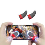 Techsuit - Mobile Gaming Finger Sleeve (FS4-03) - for Peaceful Elite, King of Glory, Anti-Sweat - Red