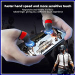 Techsuit - Mobile Gaming Finger Sleeve (FS4-03) - for Peaceful Elite, King of Glory, Anti-Sweat - Red – Image 2