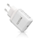 Yesido - Wall Charger (YC23) - Type-C, PD, 18W, 3A - White