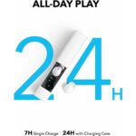 Anker - Wireless Earbuds SoundCore A30i (A3958G21) - Bluetooth 5.4, Noise Cancelling, IP54, with Microphone - White – Image 3