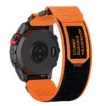 Techsuit - Watchband QuickFit 22mm (W057) - Garmin Fenix 5/5 Plus 6/6 Pro/7/Forerunner 935/945/955/Approach S60/S62 - Orange – Image 2