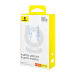 Baseus - Data Cable Gem (P10373000311-00) - Type-C to Type-C, Super Fast Charging 100W, 1m - Galaxy Blue – Image 7