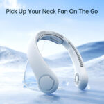 JisuLife - Premium Neck Fan Life4 (FA14X) - Portable, 5000mAh, 5 Speeds - Grey – Image 5