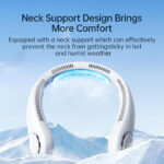 JisuLife - Premium Neck Fan Life4 (FA14X) - Portable, 5000mAh, 5 Speeds - Grey – Image 6