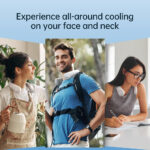JisuLife - Premium Neck Fan Life4 (FA14X) - Portable, 5000mAh, 5 Speeds - Grey – Image 2