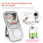 Techsuit - Baby Monitor (VB605) - Wireless 2.4Ghz, Automatic Recording, Temperature Monitoring, Two-way Talk, 360 - White – Image 2