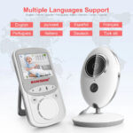 Techsuit - Baby Monitor (VB605) - Wireless 2.4Ghz, Automatic Recording, Temperature Monitoring, Two-way Talk, 360 - White – Image 4