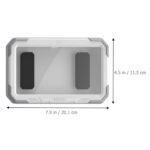 Techsuit - Phone Holder (LC-888) - Wall Box Case, Anti-Fog, with Adhesive Hooks, Waterproof - White / Gray – Image 7