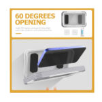 Techsuit - Phone Holder (LC-888) - Wall Box Case, Anti-Fog, with Adhesive Hooks, Waterproof - White / Gray – Image 2