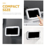 Techsuit - Phone Holder (LC-888) - Wall Box Case, Anti-Fog, with Adhesive Hooks, Waterproof - White / Gray – Image 3