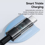 Baseus - Data Cable Gem (P10373002111-01) - USB to Type-C, Super Fast Charging 100W, 2m - Cluster Black – Image 4