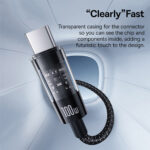 Baseus - Data Cable Gem (P10373002111-01) - USB to Type-C, Super Fast Charging 100W, 2m - Cluster Black – Image 3