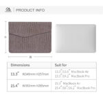 CanvasArtisan - Slim Laptop Sleeve (EL32-P03) - for 13-14 inch Devices - Light Purple – Image 7