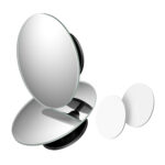 Techsuit - Blind Spot Car Mirror (2 pack) - Fullview, Round Form with Waterproof Adhesive - Black – Image 2