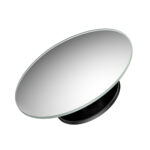 Techsuit - Blind Spot Car Mirror (2 pack) - Fullview, Round Form with Waterproof Adhesive - Black – Image 3