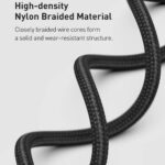 Baseus - Data Cable Cafule Series Metal (CALJK-B01) - USB to Lightning 2.4A, 2m - Black – Image 9