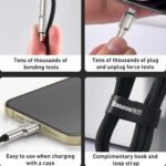 Baseus - Data Cable Cafule Series Metal (CALJK-B01) - USB to Lightning 2.4A, 2m - Black – Image 10