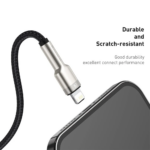 Baseus - Data Cable Cafule Series Metal (CALJK-B01) - USB to Lightning 2.4A, 2m - Black – Image 11