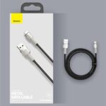 Baseus - Data Cable Cafule Series Metal (CALJK-B01) - USB to Lightning 2.4A, 2m - Black – Image 15