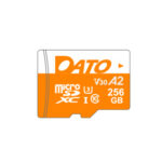 Dato - Memory Card Advance+ with Adapter (DTTF256GU3A2V30AP) - MicroSDXC, 256GB, U3, A2, V30, Read 160MB/s - Black – Image 2