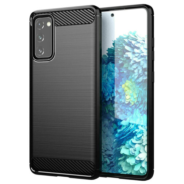 TechSuit - Carbon Silicone - Samsung Galaxy S20 FE 4G / S20 FE 5G - Black