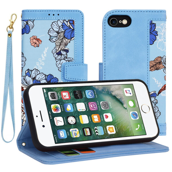 Techsuit - FlipCraft - iPhone 7 / iPhone 8 / iPhone SE 2, SE 2020 / iPhone SE 3, SE 2022 - Vibrant Blue
