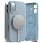 Ringke - Silicone Magnetic MagSafe - iPhone 16 - Blue – Image 5
