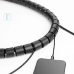 Ugreen - Cable Organizer (30819) - Protection Tube DIA, 25mm Wide, 3m Length - Black – Image 4
